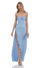 Unique Sheath/Column Spaghetti Straps Sleeveless Backless Floor-Length Prom Dress