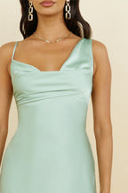 Unique Sheath Cowl Neck Sleeveless Back Zip Short-Mini Prom Dress