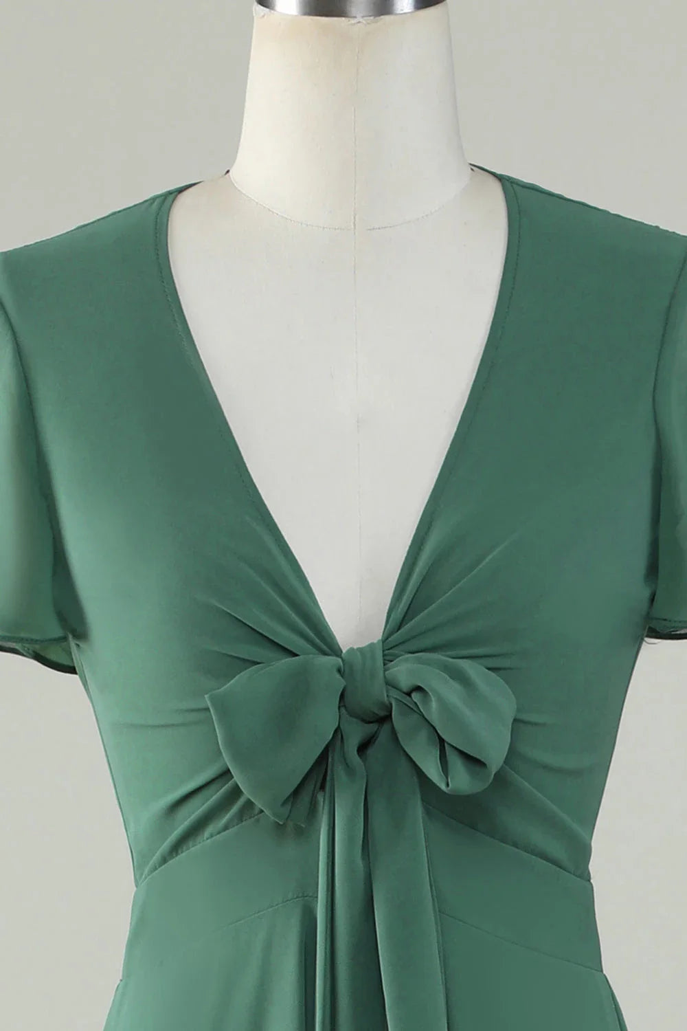 V-Neck Short Sleeves A-Line Elegant Off the shoulder Floor length Party Dress Hot Sale For ladies