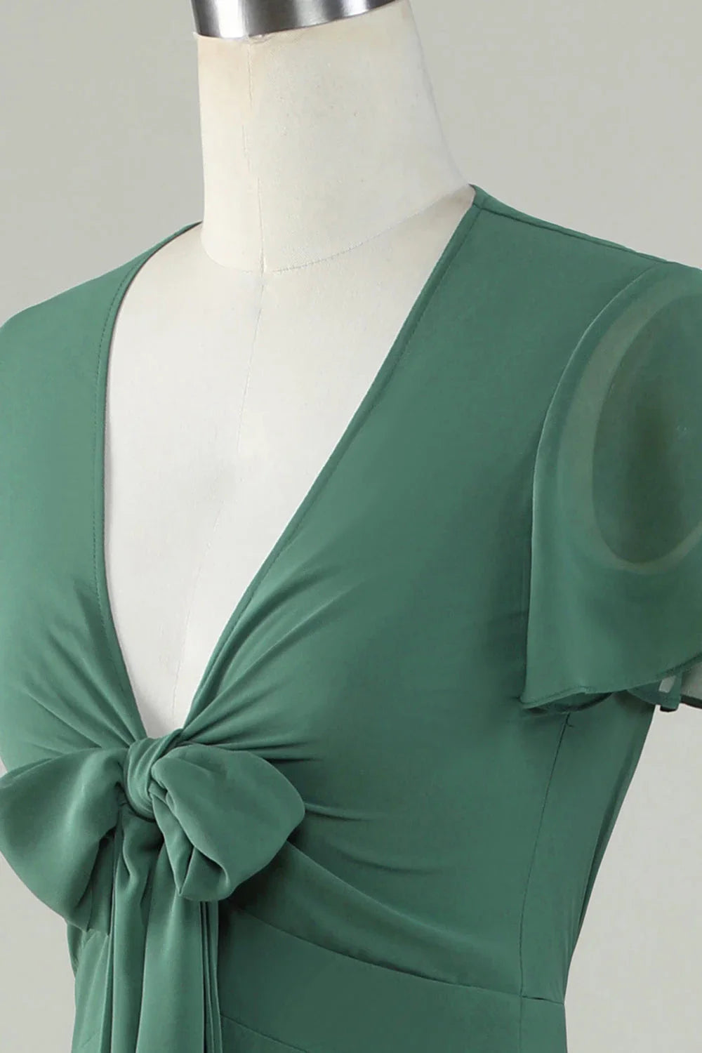 V-Neck Short Sleeves A-Line Elegant Off the shoulder Floor length Party Dress Hot Sale For ladies