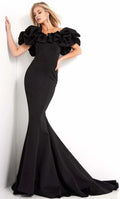 V-Neck Short Sleeves Mermaid Romantic Floor length Long Prom Dress For Sale For Ladies