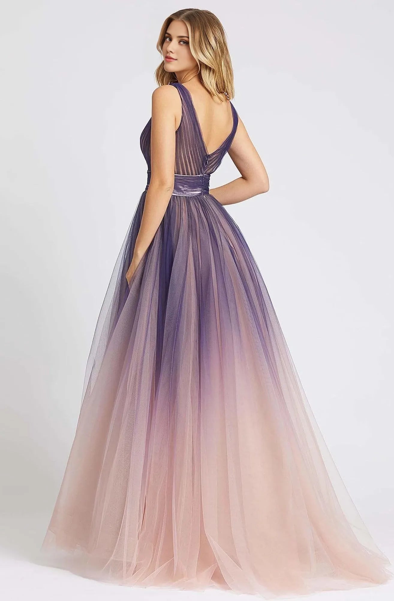 V-Neck Sleeveless A-Line Charming Floor length Long Prom Dress Hot Sale For Women