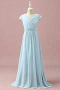 V-Neck Sleeveless A-Line Charming Floor length Party Dress For Sale For Ladies