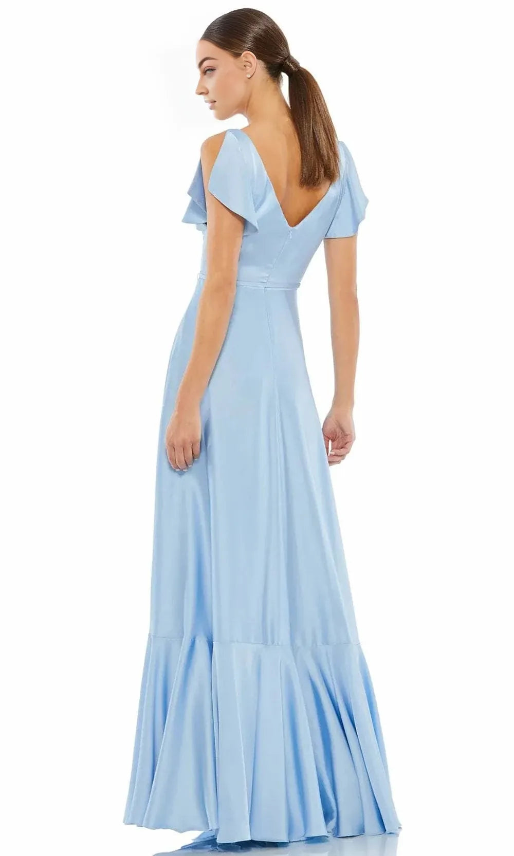 V-Neck Sleeveless A-Line Elegant Floor length Long Prom Dress For Sale For Women