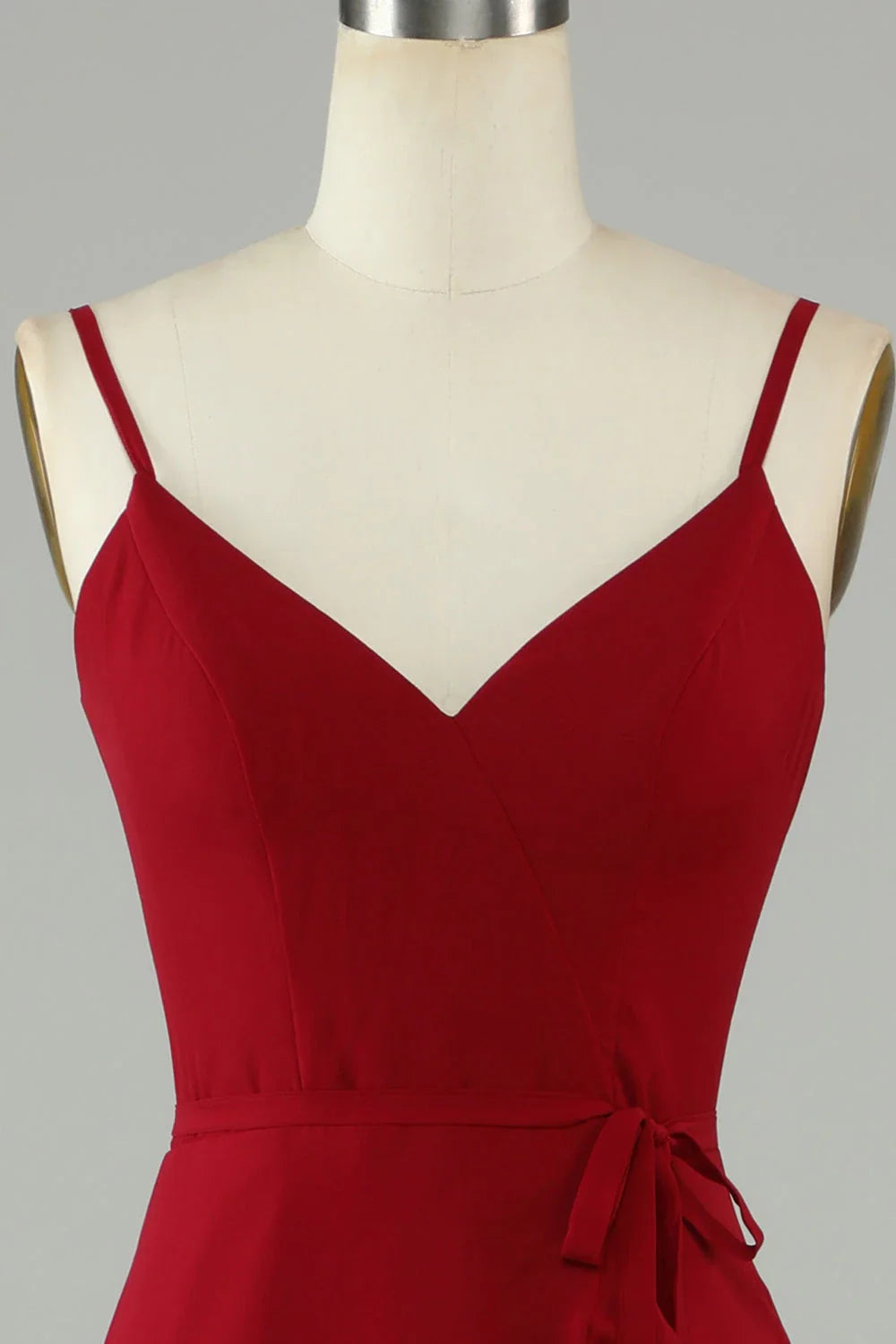 V-Neck Sleeveless A-Line Gorgeous Burgundy Off the shoulder Floor length Party Dress Hot Sale For ladies