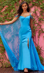 V-Neck Sleeveless Mermaid Gorgeous Off the shoulder Floor length Prom Dress For Sale For Women