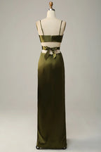 V-Neck Sleeveless Sheath Classic Off the shoulder Floor length Party Dress Hot Sale For ladies