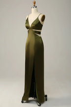 V-Neck Sleeveless Sheath Classic Off the shoulder Floor length Party Dress Hot Sale For ladies