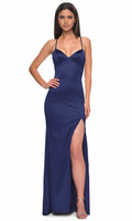 V-Neck Sleeveless Sheath Pretty Floor length Long Prom Dress Hot sale For Women