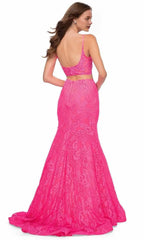V-Neck Sleeveless Trumpet Classic Off the shoulder Floor Length Prom Dress Hot Sale For Ladies