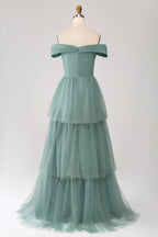 V-neck Sleeveless A-Line Beautiful Off the shoulder Floor length Party Dress For Sale For women