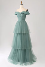 V-neck Sleeveless A-Line Beautiful Off the shoulder Floor length Party Dress For Sale For women