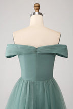 V-neck Sleeveless A-Line Beautiful Off the shoulder Floor length Party Dress For Sale For women