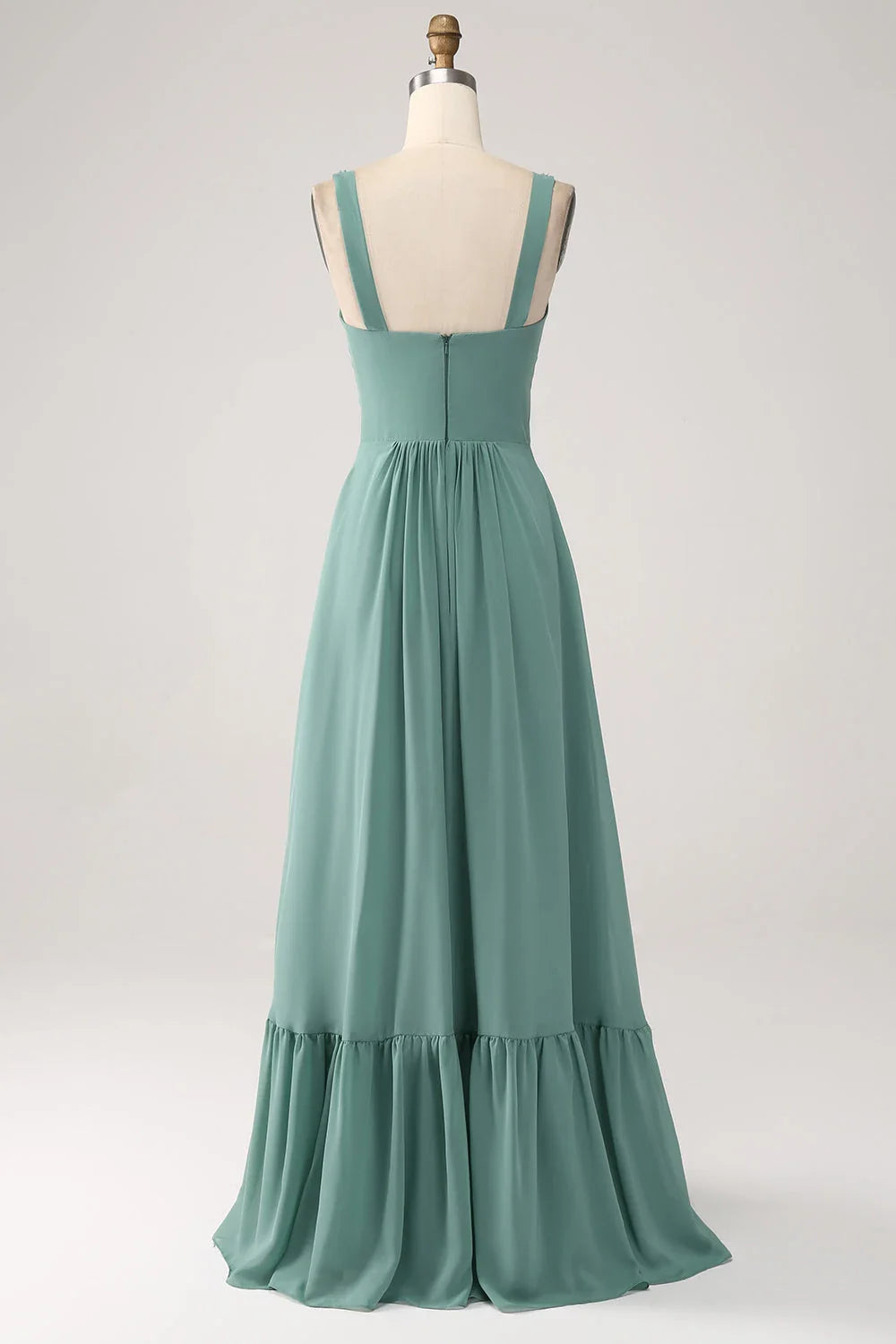 V-neck Sleeveless A-Line Elegant Off the shoulder Floor length Party Dress For Sale For women