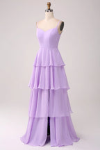 V-neck Sleeveless A-Line Pretty Chiffon Off the shoulder Floor length Party Dress For Sale For women