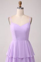 V-neck Sleeveless A-Line Pretty Chiffon Off the shoulder Floor length Party Dress For Sale For women