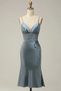 V-neck Sleeveless Mermaid Fashion Off the shoulder Floor length Party Dress For Sale For Ladies