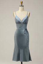 V-neck Sleeveless Mermaid Fashion Off the shoulder Floor length Party Dress For Sale For Ladies