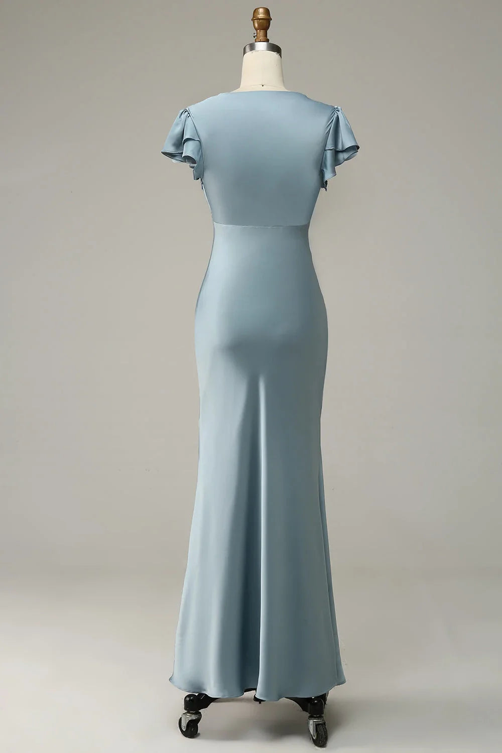 V Neck Short Sleeves Sheath Formal Floor length Party Dress Hot Sale For Ladies