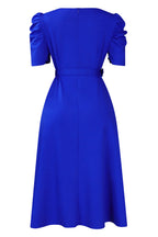 V Neck Short Sleeves Sheath Modern Tea length Party Dress For Sale For Ladies