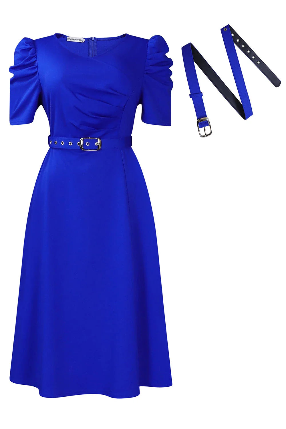 V Neck Short Sleeves Sheath Modern Tea length Party Dress For Sale For Ladies