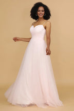 V Neck Sleeveless A-Line Beautiful Off the shoulder Floor Length Prom Dress Hot Sale For Women