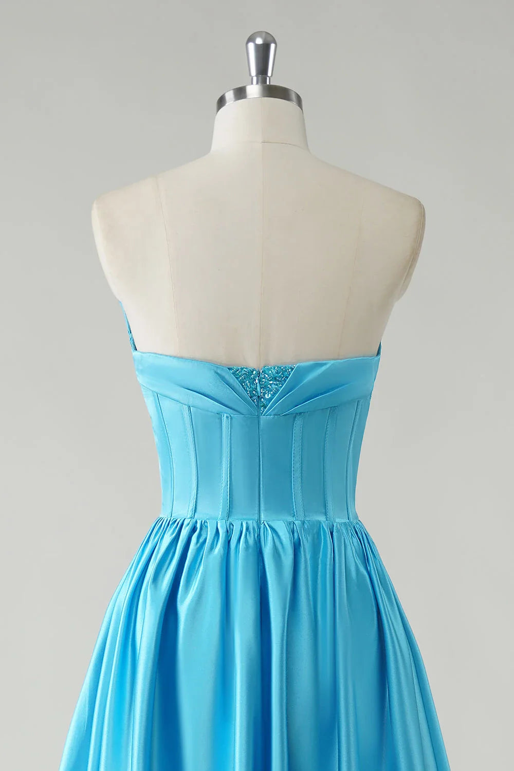 V Neck Sleeveless A-Line Modern Off the shoulder Floor Length Prom Dress Hot Sale For Women