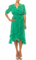 V Neck Sleeveless A-line Vintage Knee Length Prom Dress Hot Sale For Ladies