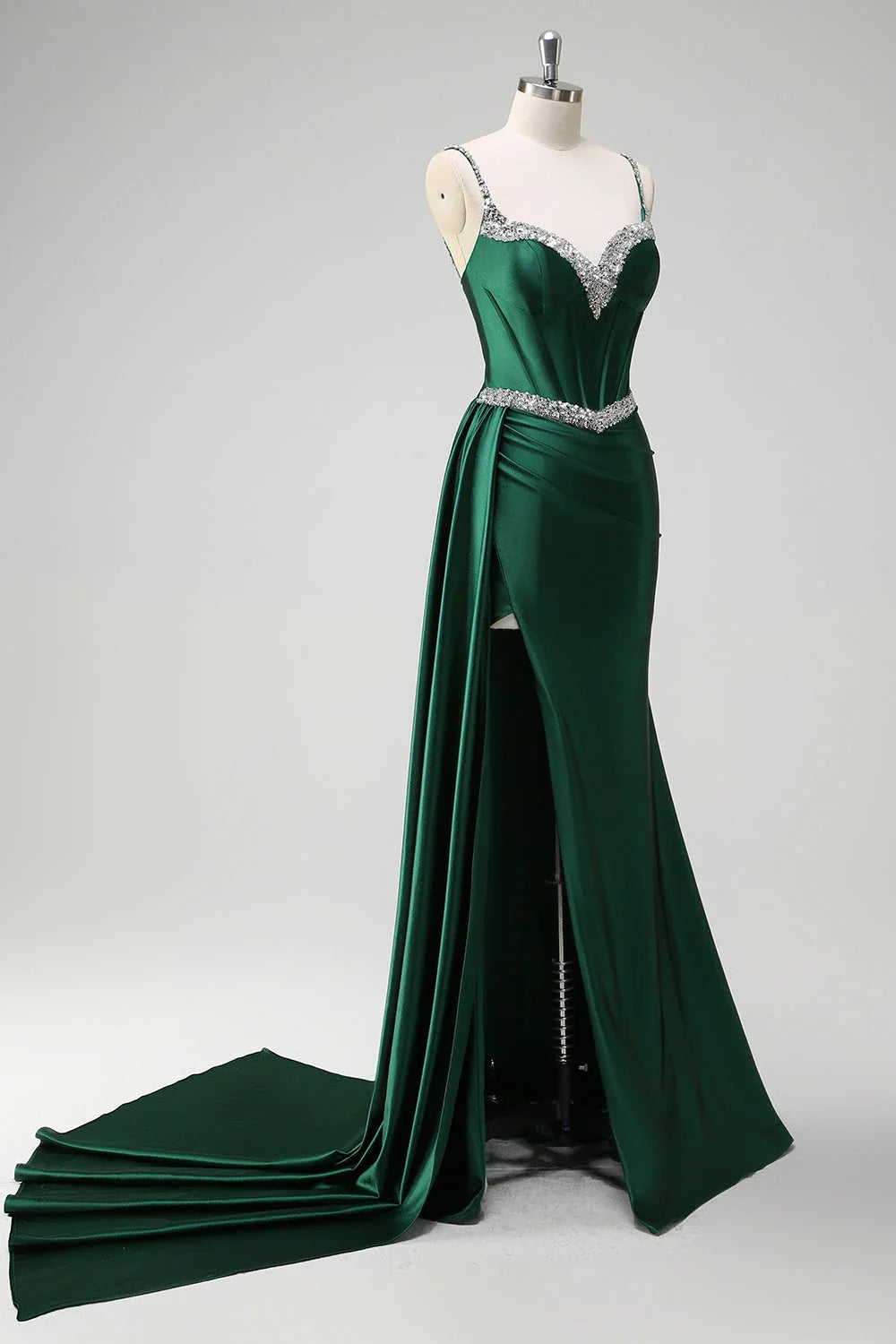 V Neck Sleeveless Mermaid Charming Off the shoulder Floor Length Prom Dress Hot Sale For Women