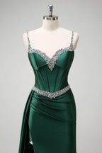 V Neck Sleeveless Mermaid Charming Off the shoulder Floor Length Prom Dress Hot Sale For Women