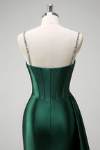 V Neck Sleeveless Mermaid Charming Off the shoulder Floor Length Prom Dress Hot Sale For Women