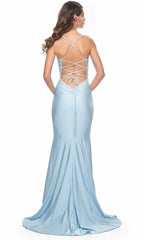 V Neck Sleeveless Mermaid Elegant Off the shoulder Floor Length Prom Dress For Sale For Ladies