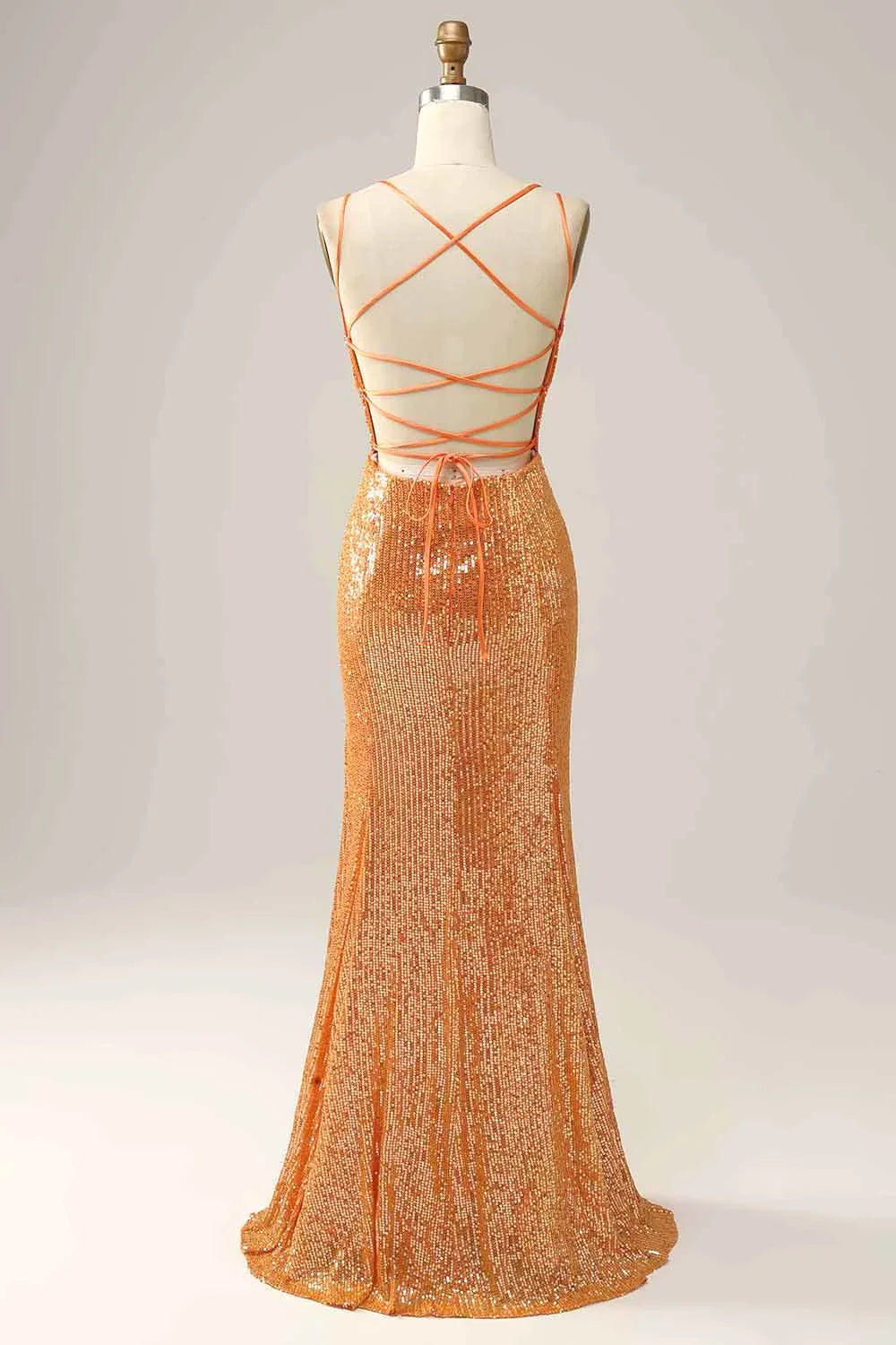 V Neck Sleeveless Mermaid Shiny Off the shoulder Floor Length Prom Dress For Sale For Women