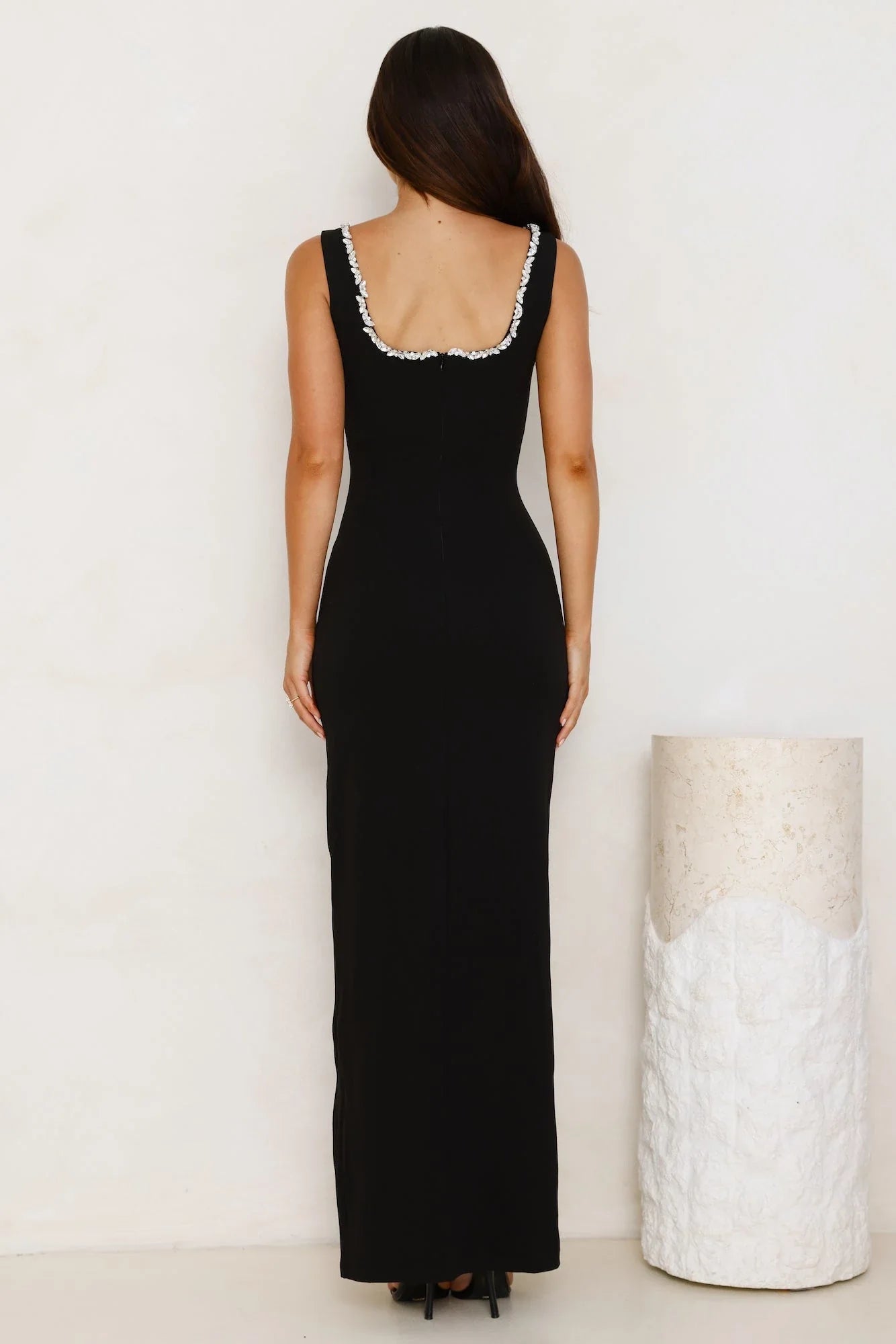 V Neck Sleeveless Sheath Formal Off the shoulder Floor length Party Dress Hot Sale For ladies