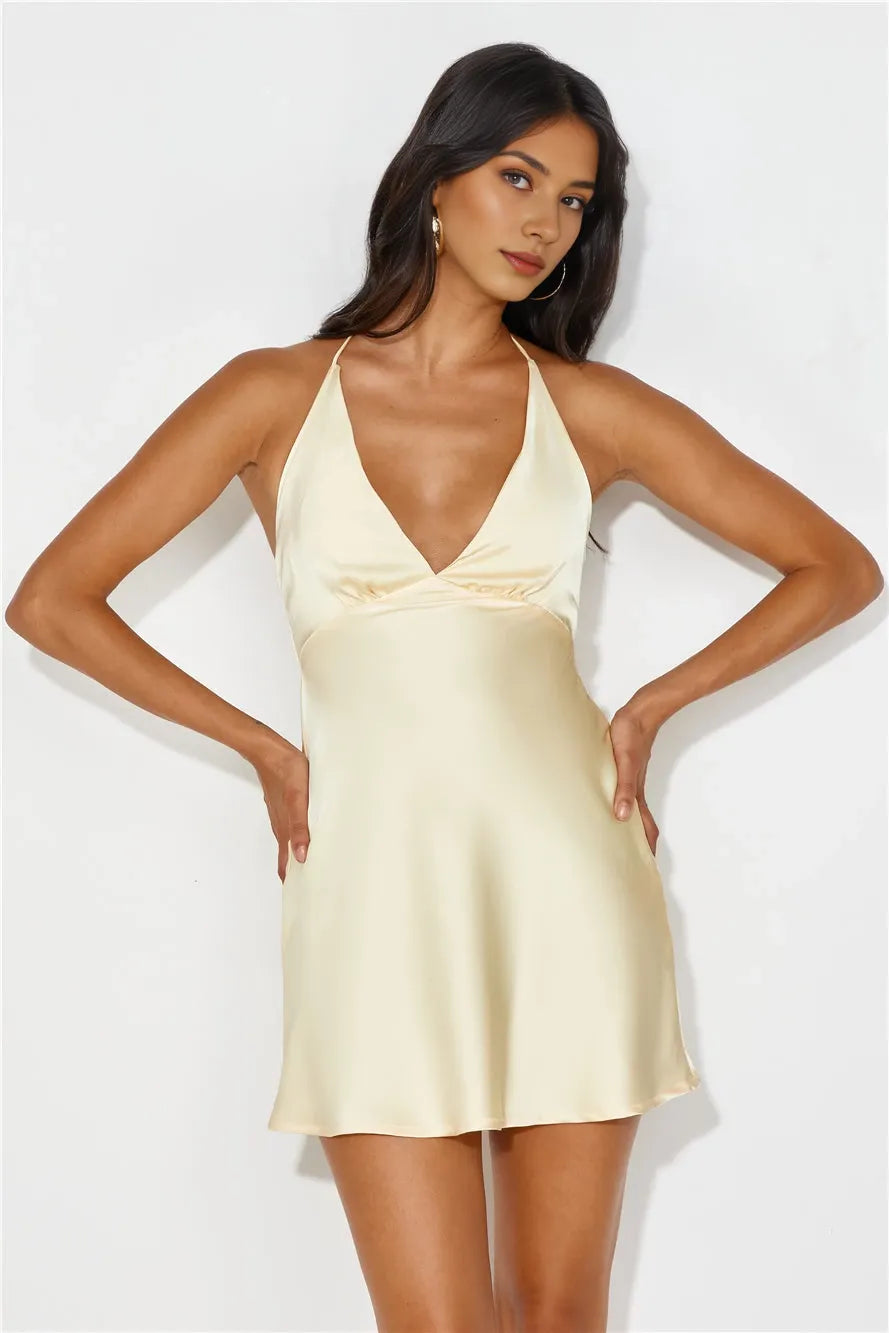 V Neck Sleeveless Sheath Simple Off the shoulder Short Party Dress Hot Sale For Women