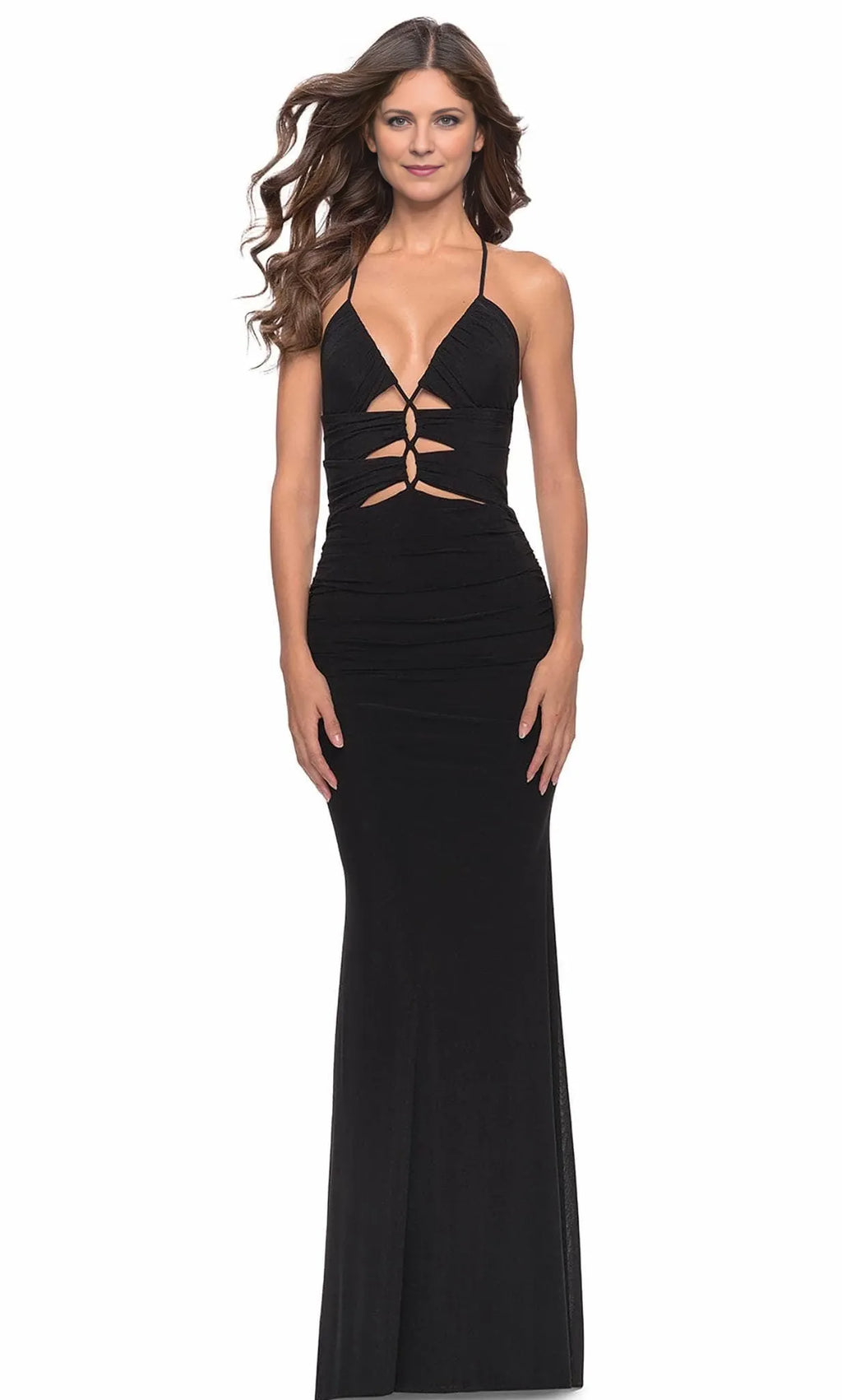 V Neck Sleeveless Sheath Trendy Floor length Prom Dress For Sale For Women