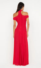 Vibrant A Line Off Shoulder Short Sleeve Asymmetrical Back Floor Length Hot sale Prom  Dress