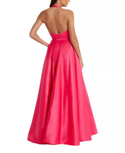 Robe de bal bustier dos nu sans manches longueur ras du sol pour adultes