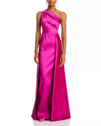 Vibrant Ballgown One Shoulder Sleeveless Zipper Back Floor Length Hot Sale Prom Dress