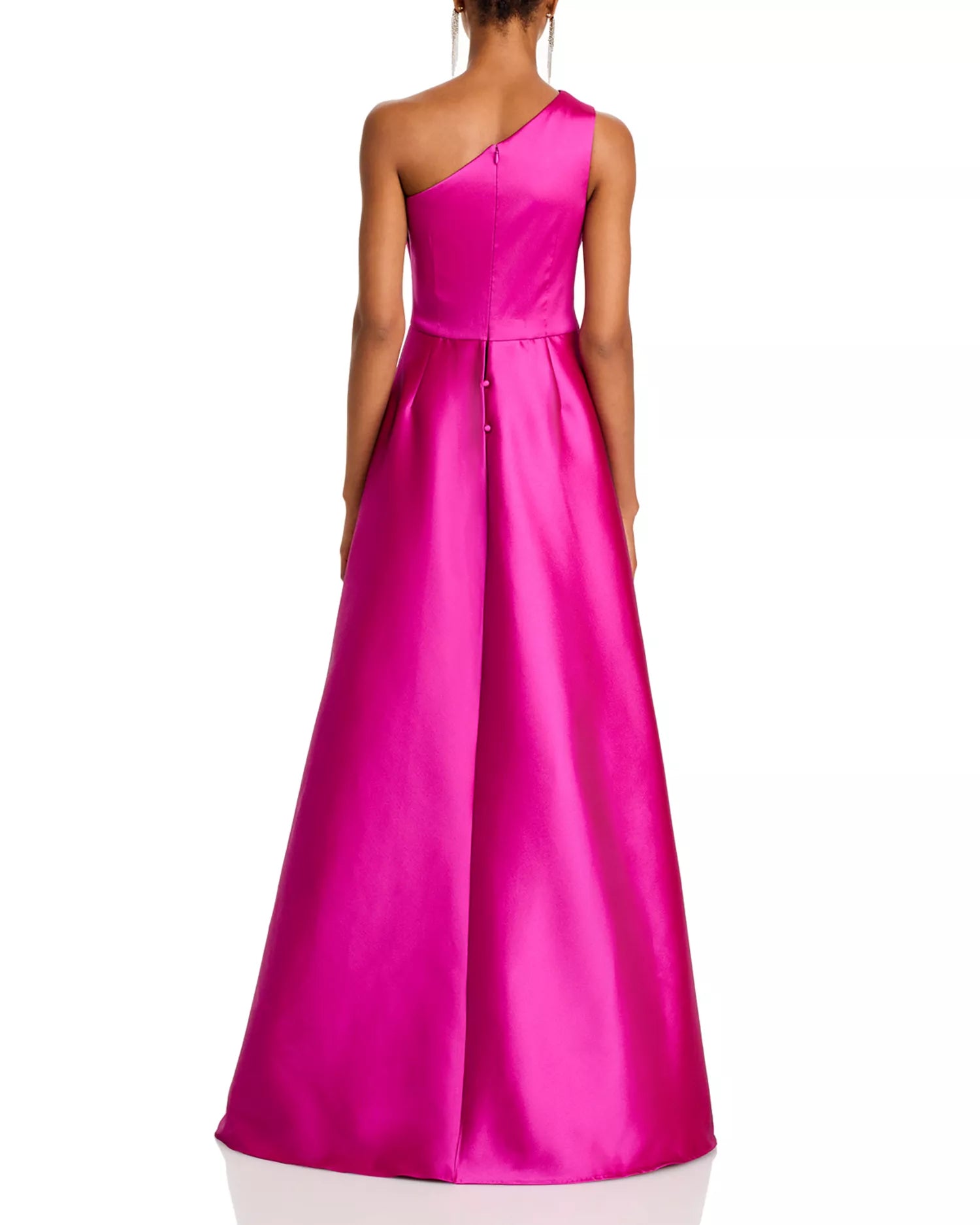 Vibrant Ballgown One Shoulder Sleeveless Zipper Back Floor Length Hot Sale Prom Dress