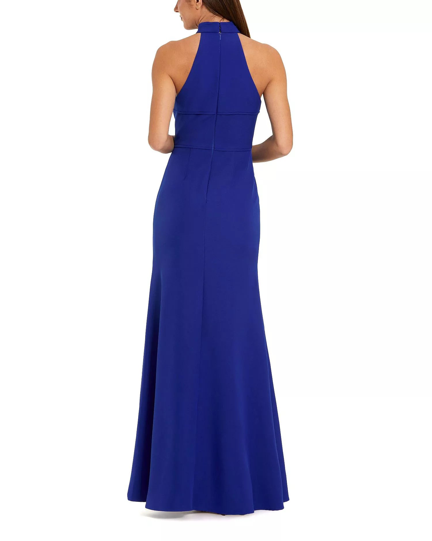 Vibrant Mermaid Halter Neck Rose Accent Floor Length For Sale Prom Dress