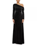 Vibrant Ruffled Halter Neck Sleeveless Open Back Floor Length For Adults Prom Dress