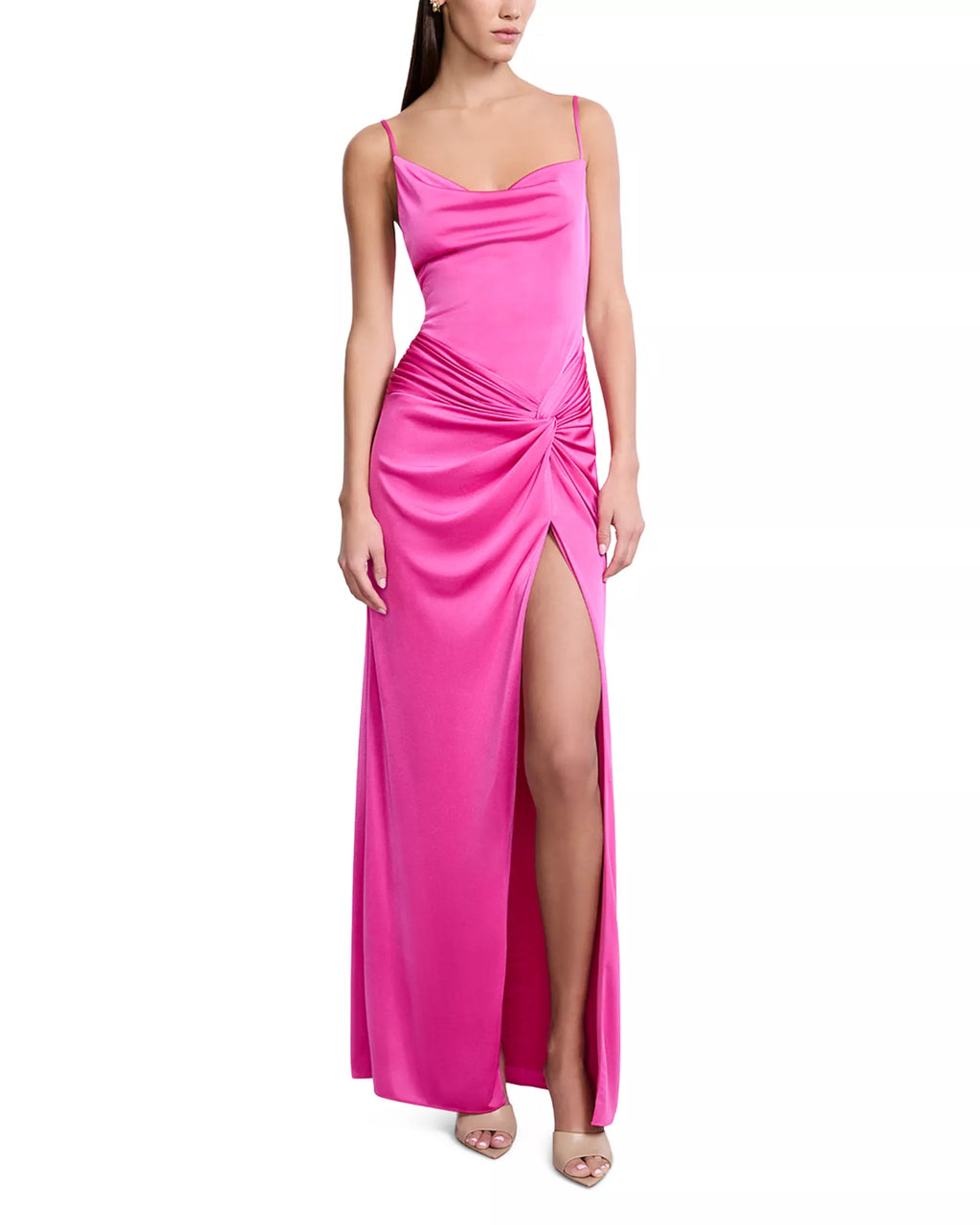 Vibrant Sheath Sweetheart Spaghetti Strap Open Back Floor Length Prom Dress