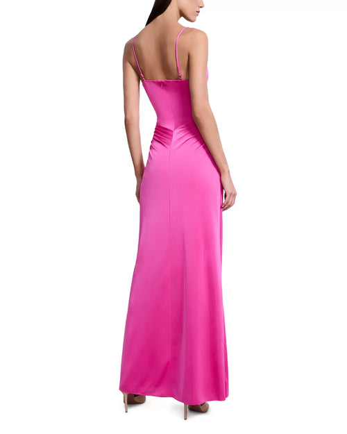 Vibrant Sheath Sweetheart Spaghetti Strap Open Back Floor Length Prom Dress
