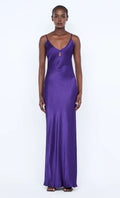 Vibrant Sheath V Neck Spaghetti Strap Tie Back Floor Length For Women Evening Dress