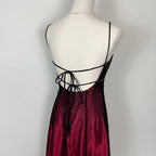 Vintag A-Line Spaghetti Straps Sleeveless Up Floor-Length Prom Dress