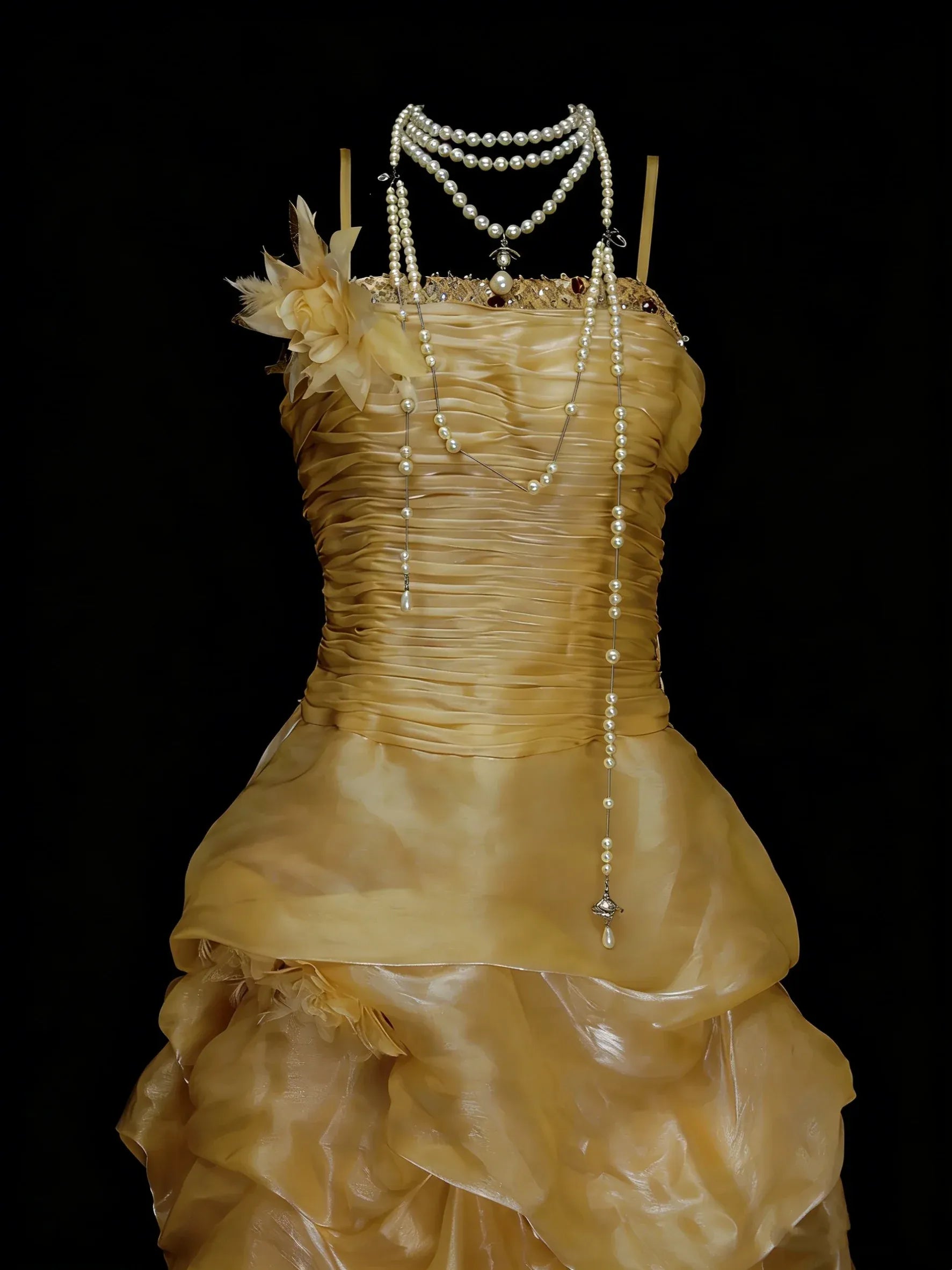Vintage A-Line Strapless Sweetheart Sleeveless Floor-Length Cocktail Evening Dress