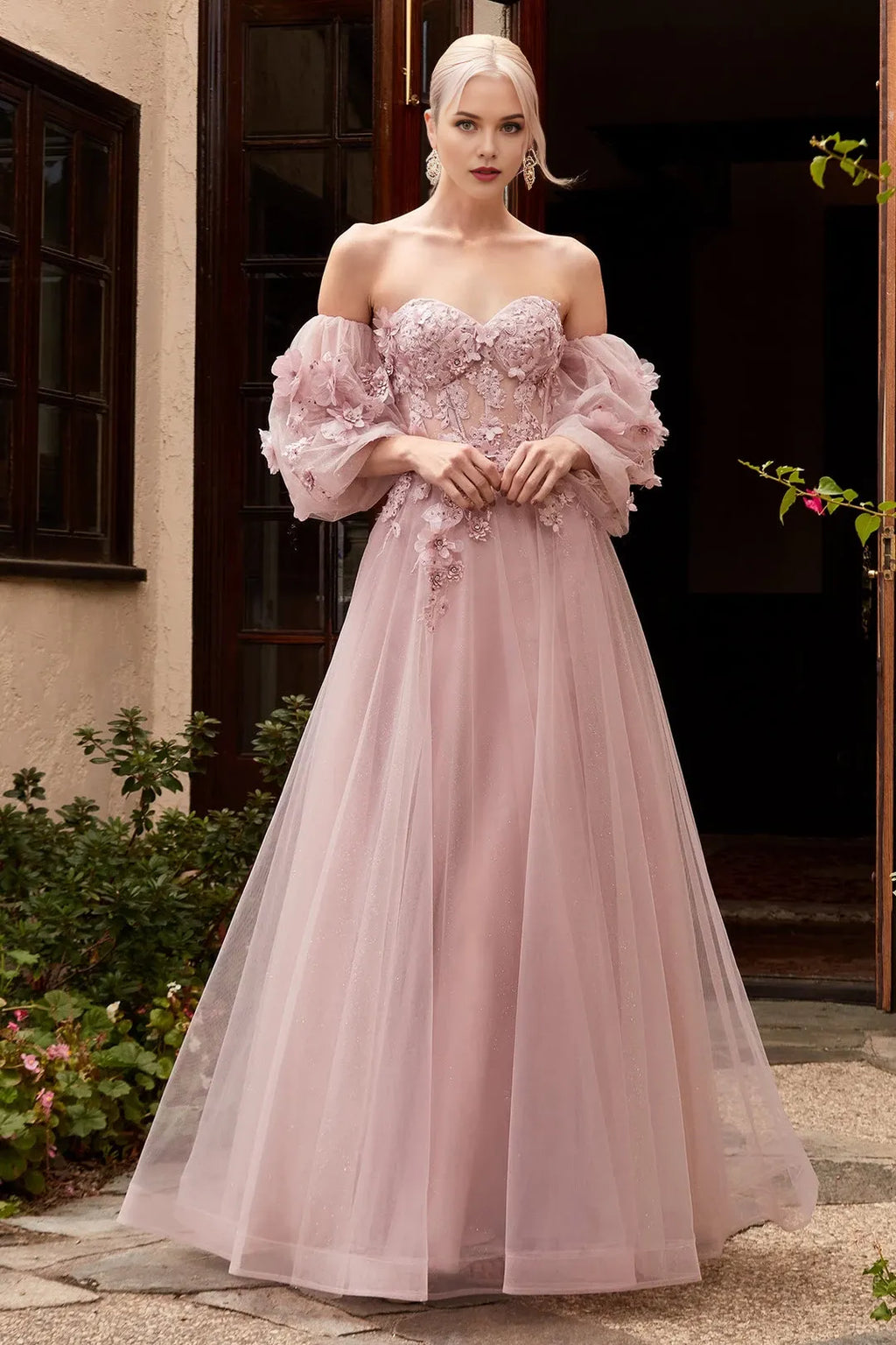 Enchanting Ball Gown Sweetheart Off the Shoulder Lace Up Back Floor Length Prom Dress