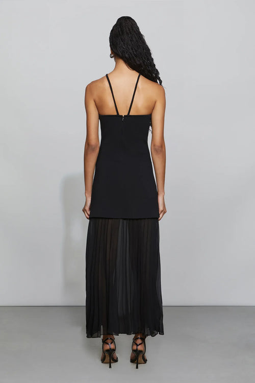 Robe de bal longue vintage fourreau sans manches dos nu avec lanières croisées pour femme