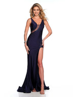 Vintage Mermaid V-Neck Sleeveless Open-Back Floor-Length Prom Dress